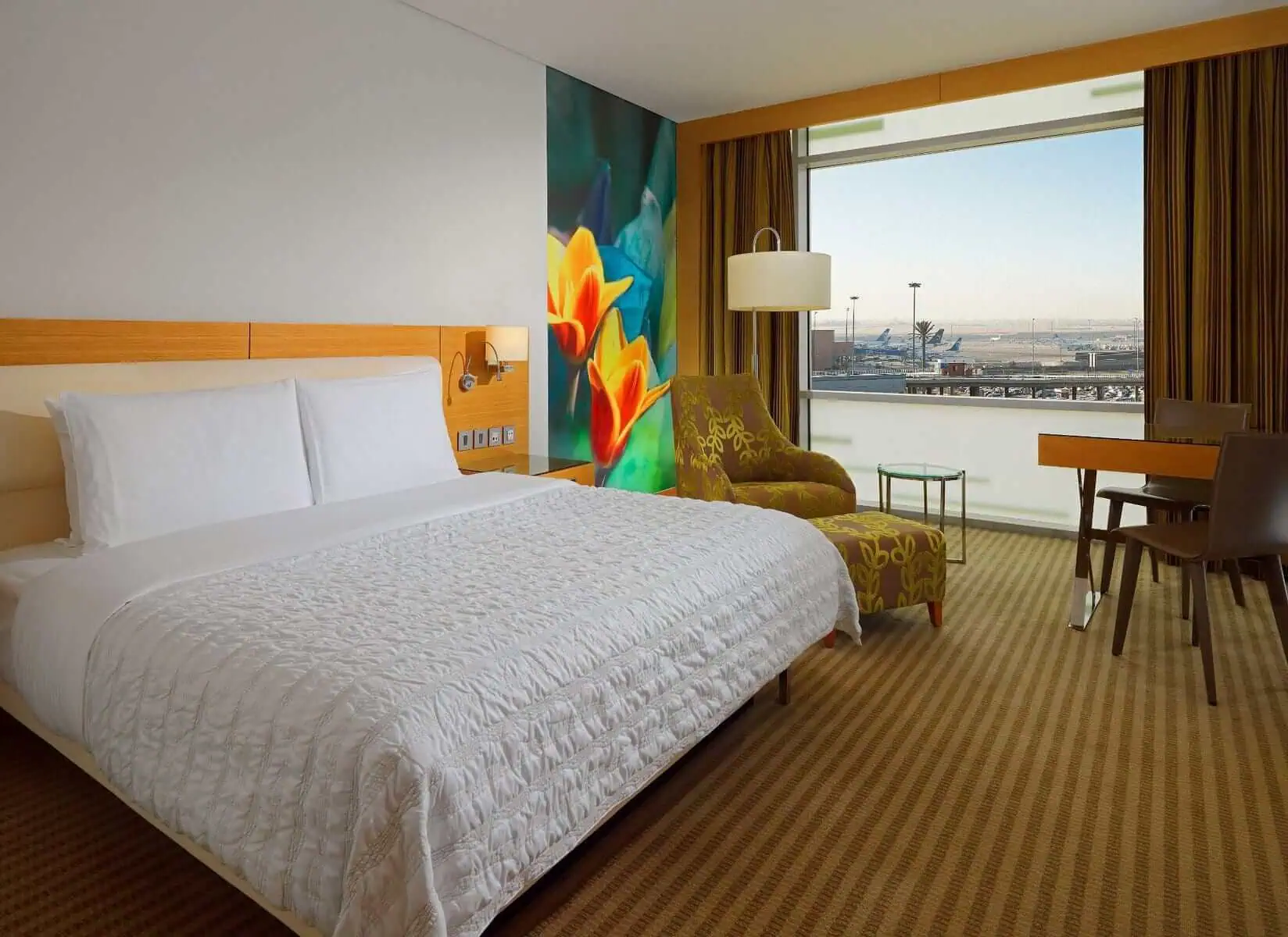 Deluxe Room with a king-size bed at Le Meridien Cairo Airport Hotel