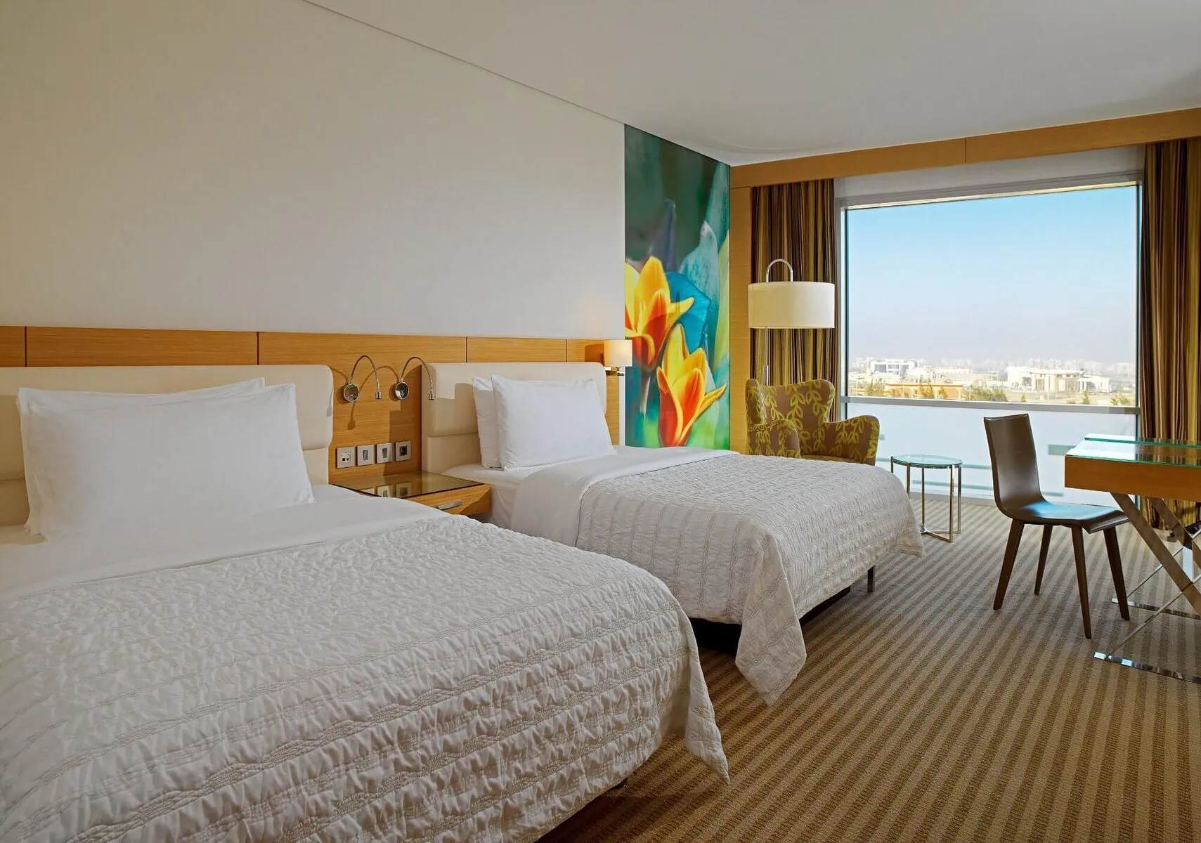 Deluxe Room with twin beds at Le Meridien Cairo Airport Hotel